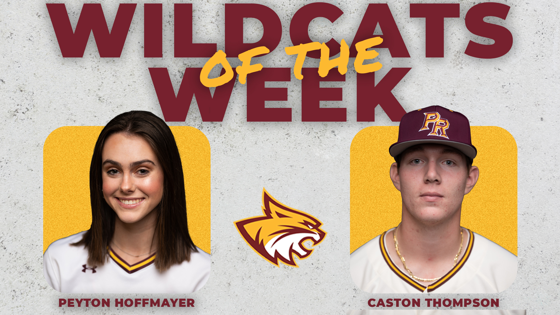 Peyton Hoffmayer, Caston Thompson named Wildcats of the Week