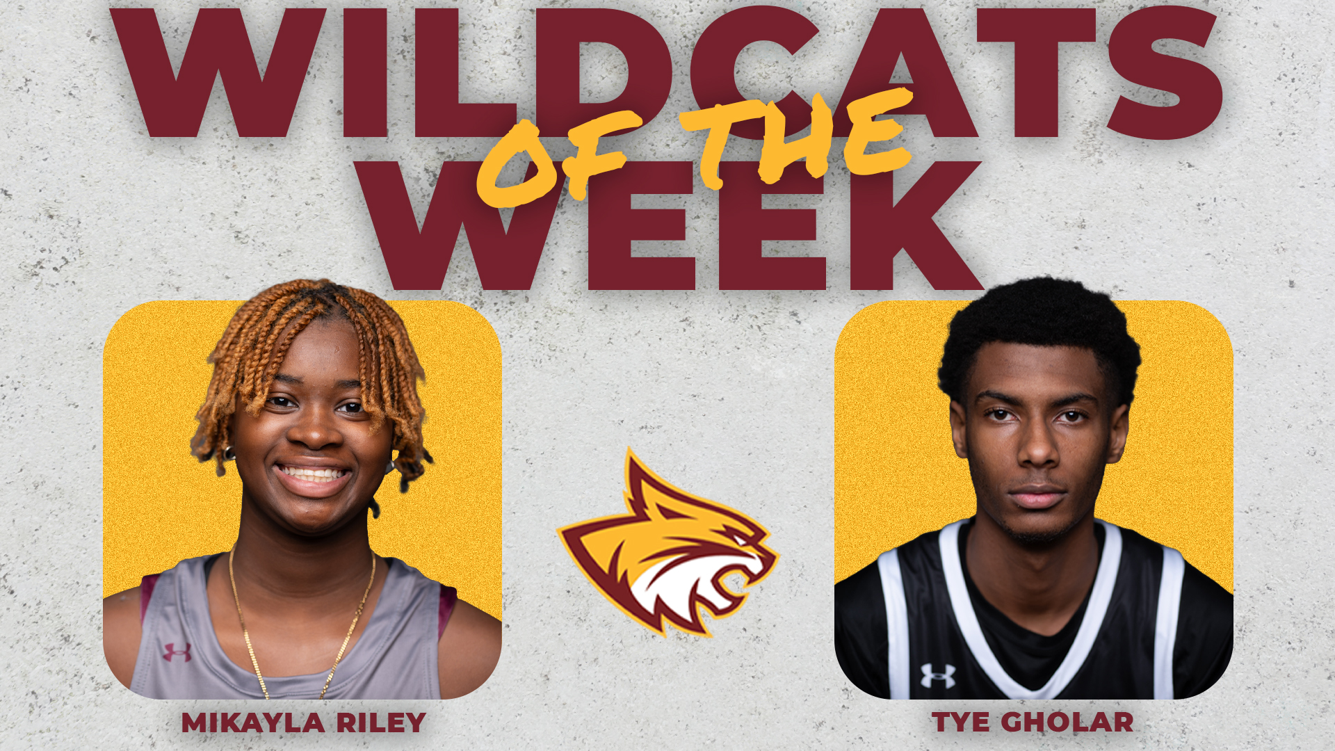 Mikayla Riley, Tye Gholar named Wildcats of the Week