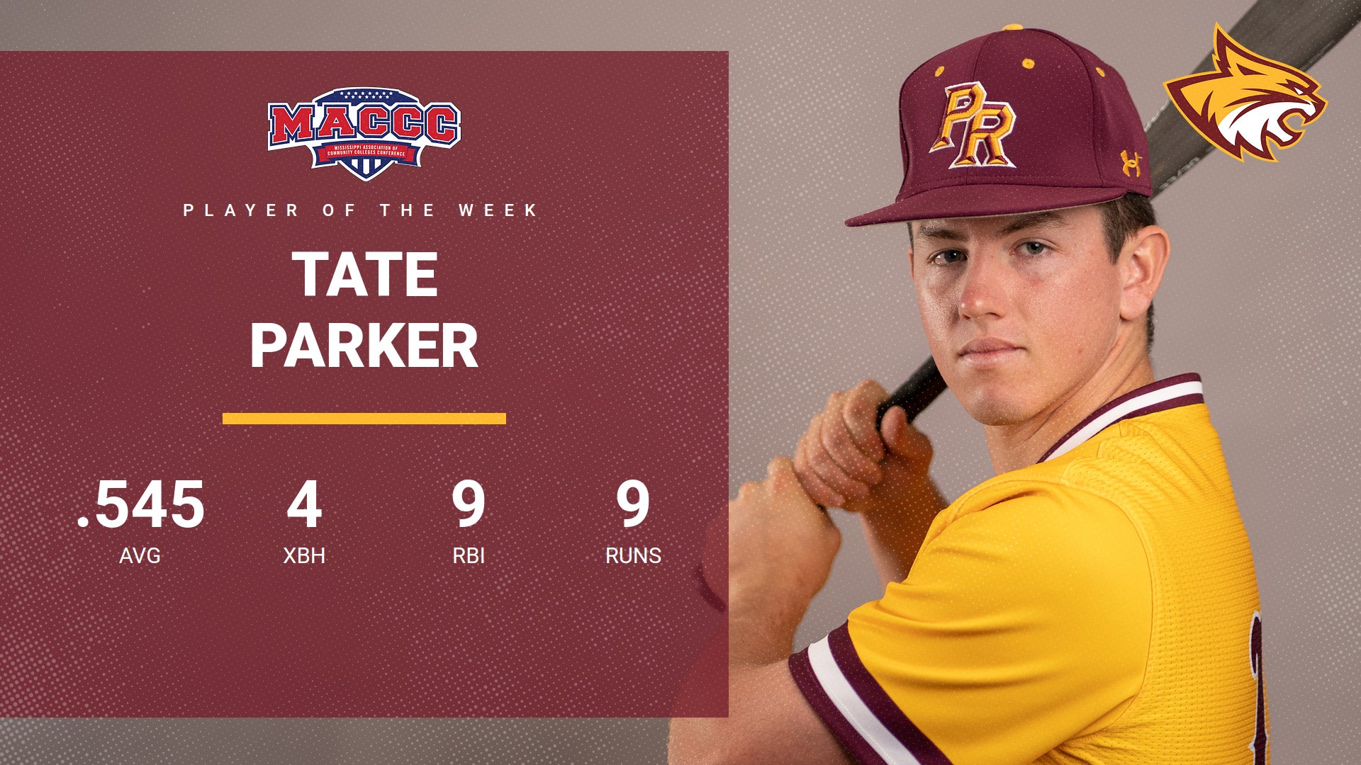 Pearl River’s Tate Parker wins MACCC honor