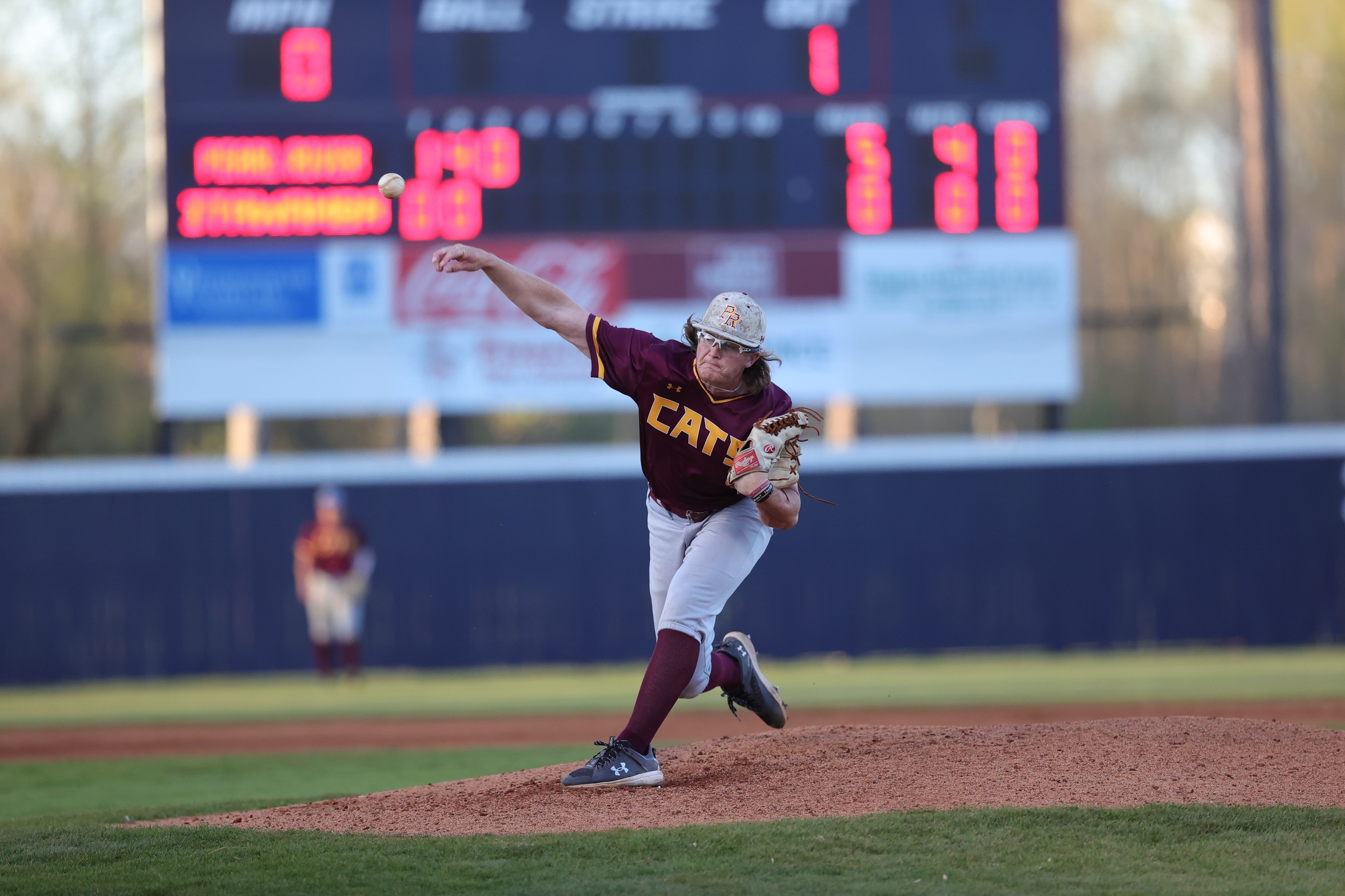 Will Passeau (Mobile, Ala.; St. Paul's) tossed a shutout in No. 2 Pearl River's split at Itawamba. (Lee Adams/ICC Athletics)