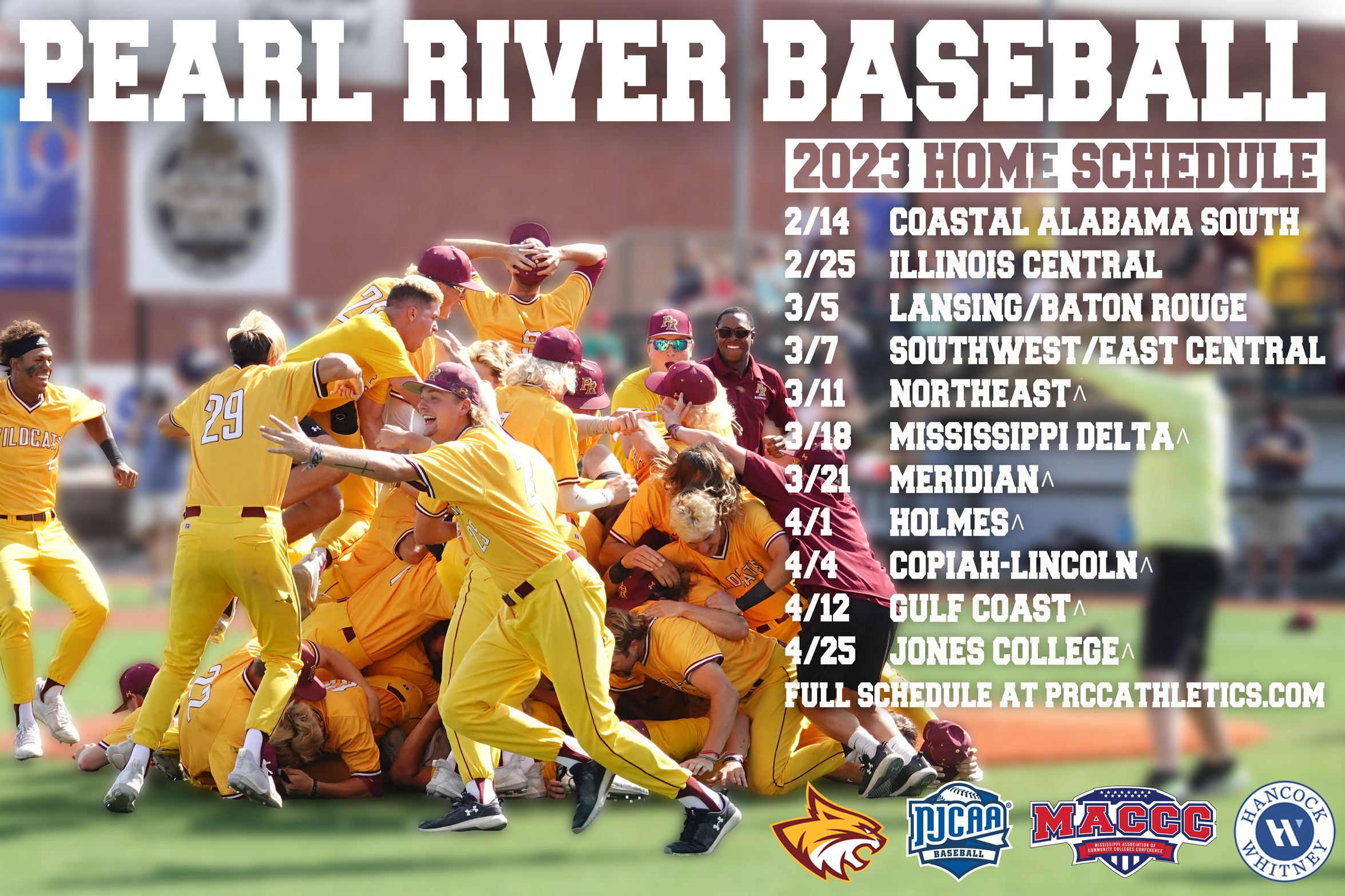 Defending National Champion Pearl River baseball releases 2023 schedule 