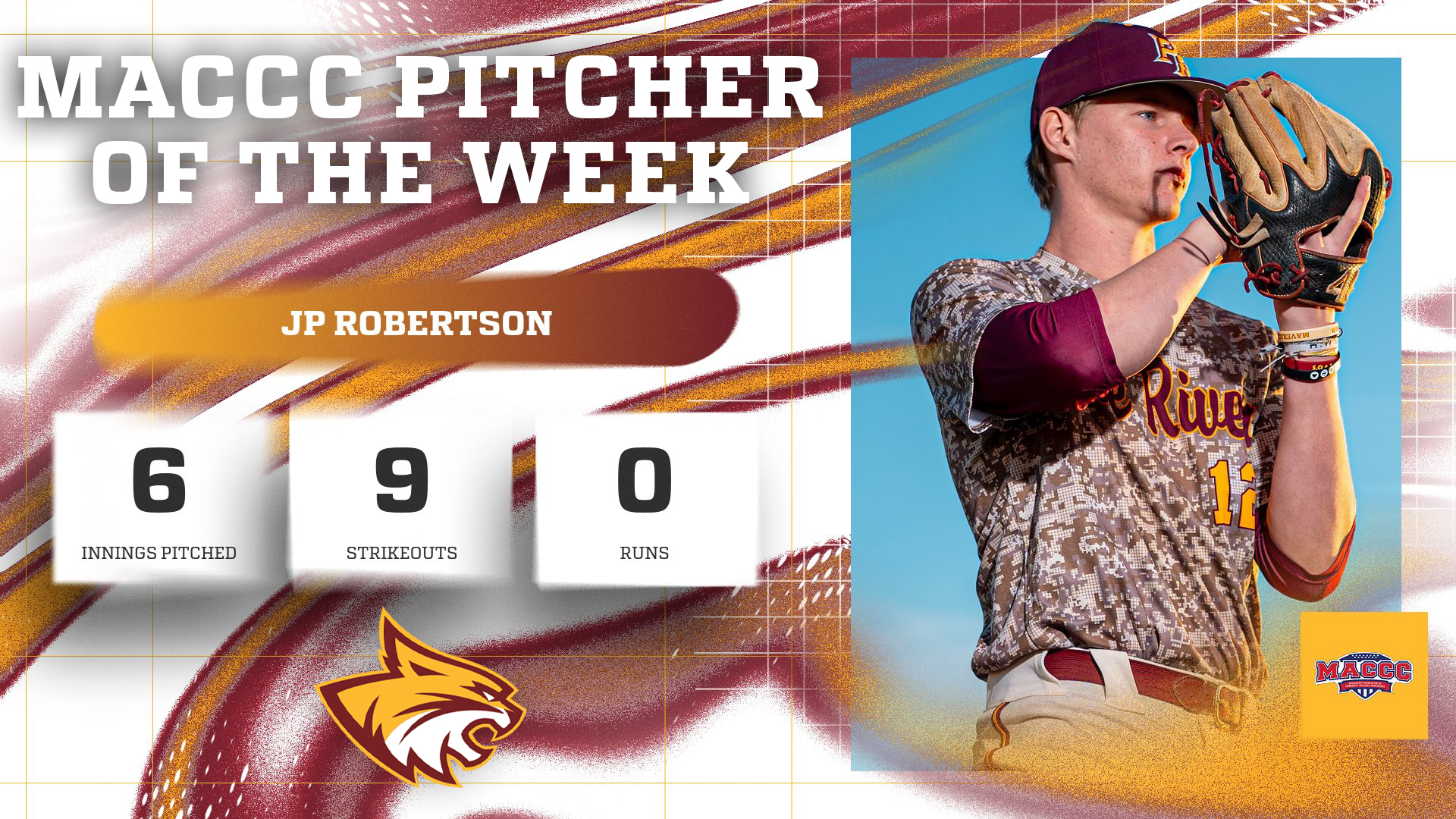 No. 3 Pearl River's JP Robertson tabbed MACCC Pitcher of the Week