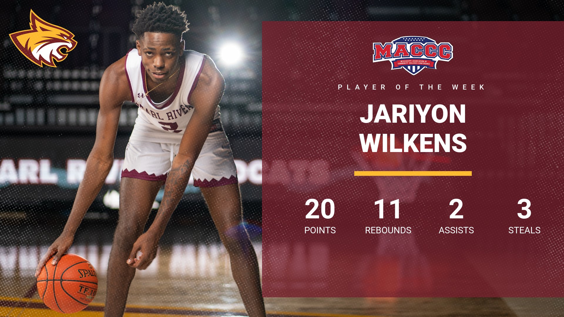 Pearl River’s Jariyon Wilkens does it all, earns MACCC honor