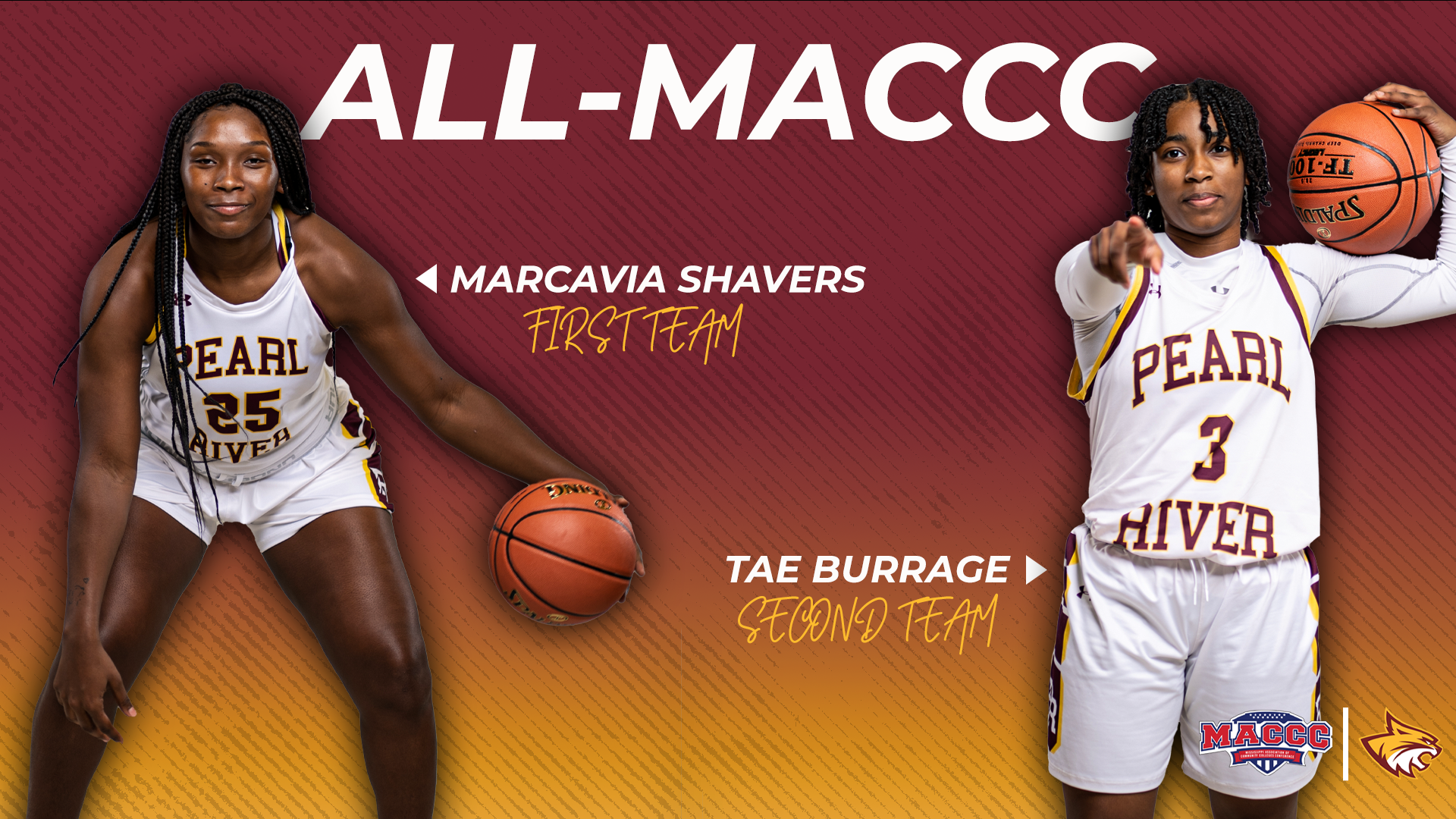 Pair of Pearl River women's basketball standouts named All-MACCC